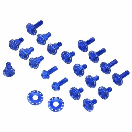 Zeta Aluminum Body Bolt Kit Blue fits Yamaha YZ250 2-Stroke/YZ125 2022-2025