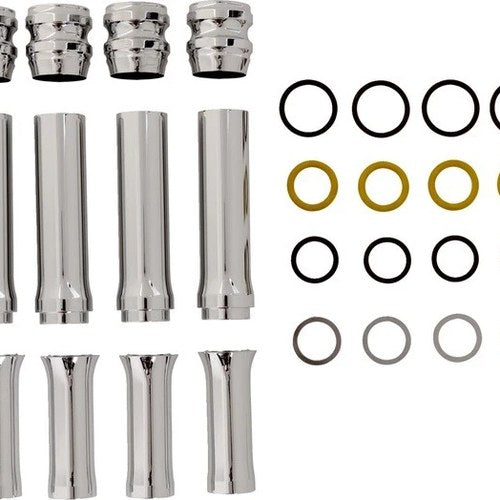Arlen Ness Pushrod Cover Set 10-Gauge Chrome #03-642 Harley Davidson