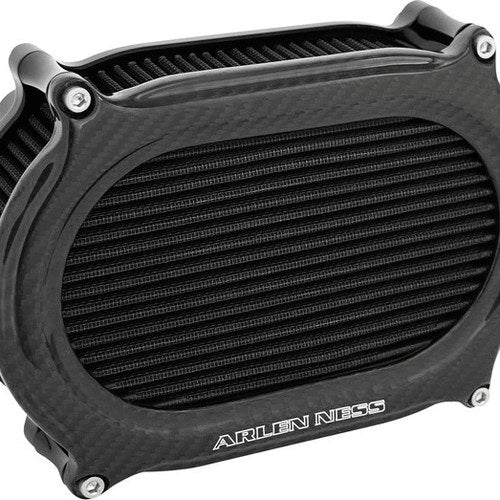 Arlen Ness Stage II Method Oval Air Cleaner Upgrade Kit Carbon Fiber #600-262