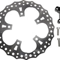 Arlen Ness Big Brake Jagged Brake Rotor 13" Front Right Silver #300-013