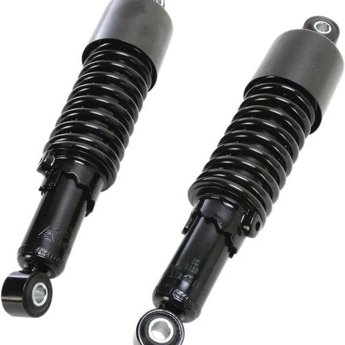 Emgo Shorty Shocks with Eyelet Mount & Shrouds Black