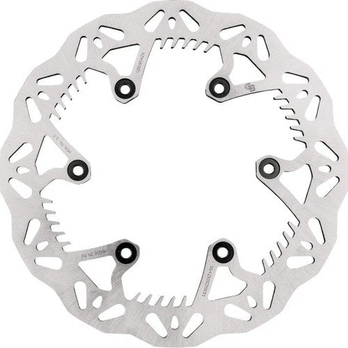GBrakes Solid Wave Brake Rotor 245mm Rear Silver #GBD9042X for Yamaha