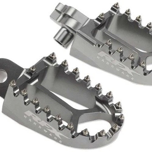 Rfx Pro Aluminum Footpegs Silver #FXFR 30100 99GP for Suzuki RM-Z250 2007-2009