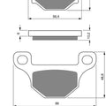 Brake Disc Pads Rear Goldfren S33 For Rieju RS2 125 Pro 2008