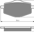 Goldfren Front Brake Disc Pads K5 For Gilera Rcr 600 1993