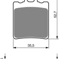Goldfren Front Brake Disc Pads K5 For Keeway TX 50 2010