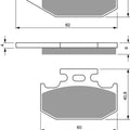Goldfren Rear Brake Disc Pads K5 For Yamaha Yfm 700 RZ Raptor 2010