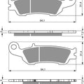 Goldfren Front Brake Disc Pads K5 For Yamaha YZ 125 Z 2010