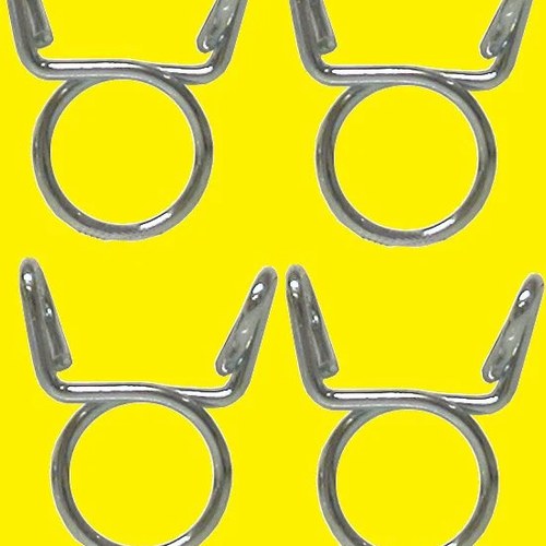 4x Motorcycle Fuel Petrol Line Hose Pipe Clips Clamps Wire 12mm