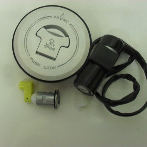 Ignition Switch, 94mm Type Fuel Cap & Seat Lock Set Kit for Honda CBR125 Cbr 125