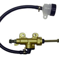 Master Cylinder Rear 40mm mount, hose & bottle, 75mm long stem