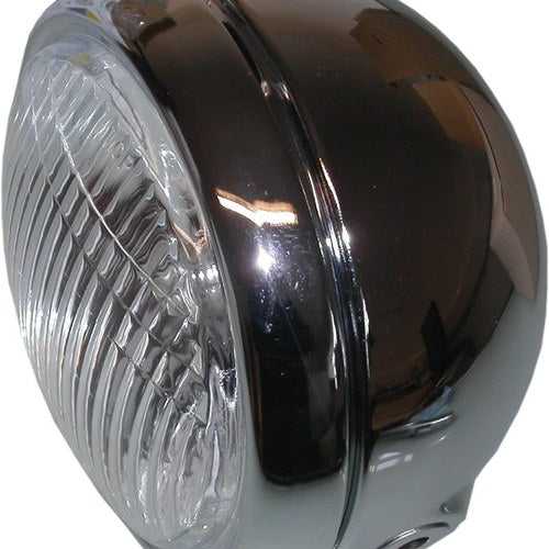 Headlight Round Chrome Complete Universal 4.5"