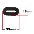 Side Panel Rubbers Honda Style 35mm x 18mm Oval Hole (Per 10)