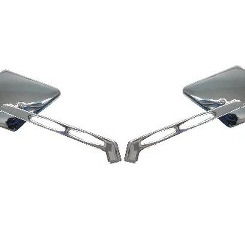 Mirrors 10mm Chrome Diamond Left & Right (Pair)