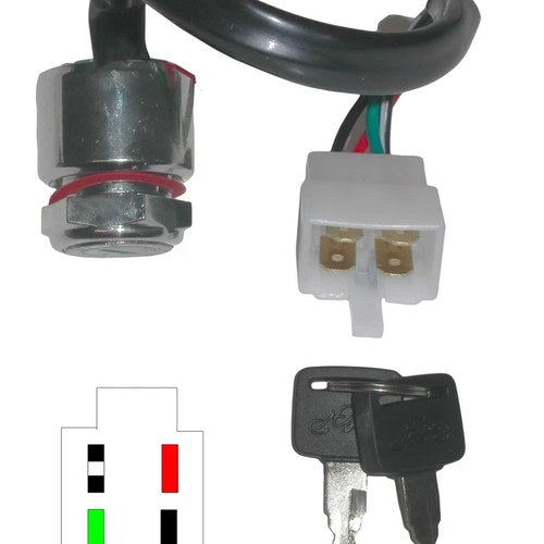 Ignition Switch Honda CB175, CB450, CB550(4 Wire Square Plug)