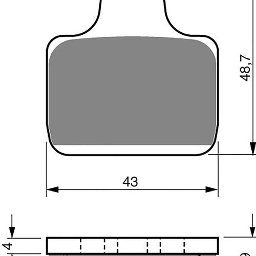 Goldfren Brake Pads AD239, FA435 Brembo 4 Pad Radial Monoblock
