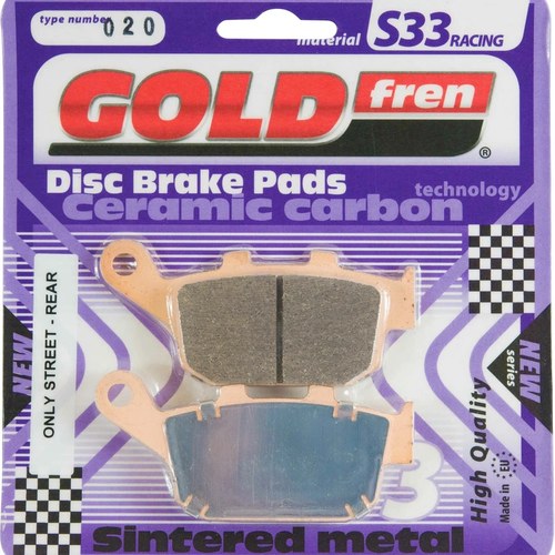 Goldfren S33 Brake Pads Rear For Triumph Tiger 800 (With ABS) 2011-2014