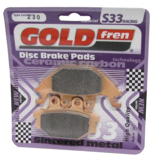 Goldfren S33 Brake Pads Rear For Yamaha YZF-R 125 Standard Mount Front 2008-2013