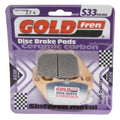 Goldfren S33 Brake Pads Rear For Harley Davidson XR 1200 X 2010-2012