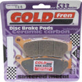 Goldfren S33 Brake Pads Rear For Triumph Thunderbird (1597cc) 2009-2018