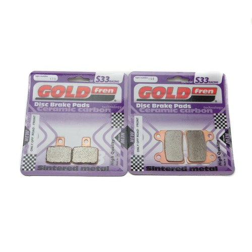 Goldfren S33 Brake Pads Front & Rear For Xispa X 125 R 2008-2009
