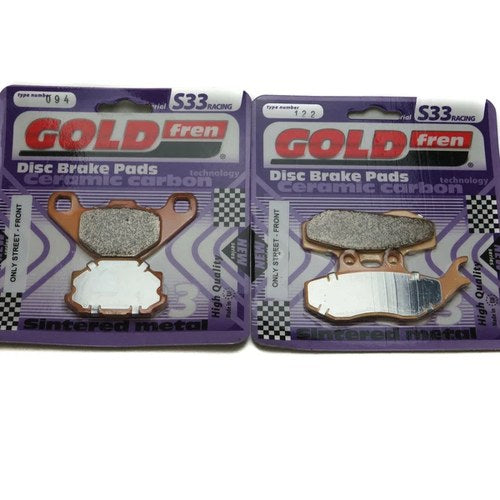 Goldfren S33 Brake Pads Front & Rear For Sachs / Sfm ZX 125 Enduro 2001-2002