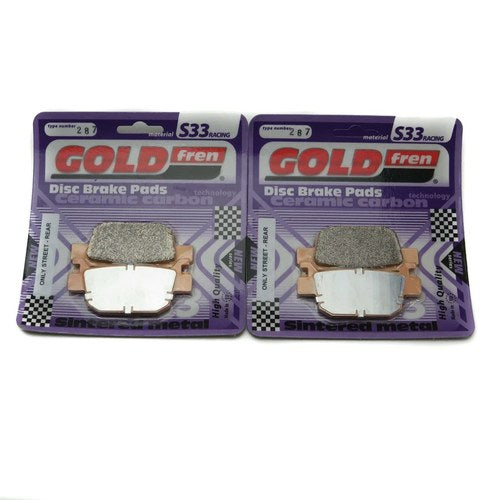 Goldfren S33 Brake Pads Front For Peugeot Metropolis 400 Allure 3 Whl 2017-2018