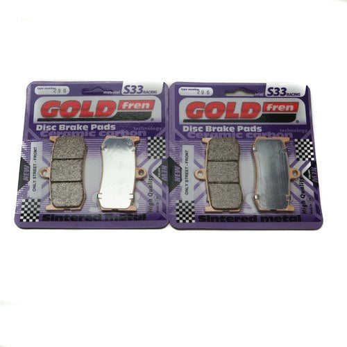 Goldfren S33 Brake Pads Front For Triumph Daytona 675 Black Monoblock 2009-2012