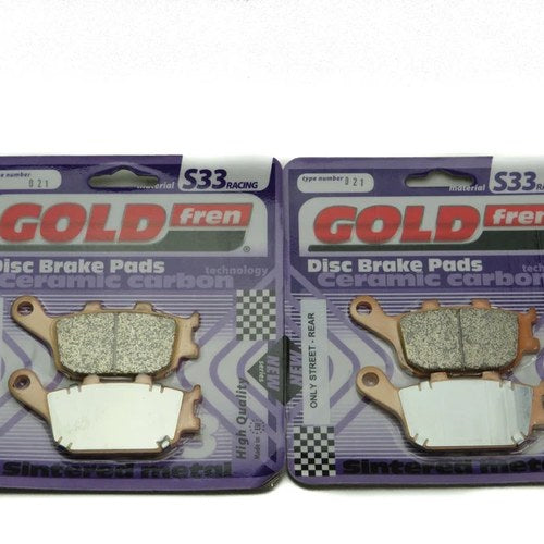 Goldfren S33 Brake Pads Rear For Kawasaki Ninja 650 ABS 2017-2019