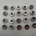 Nuts Flange Metal Locking Stainless Steel M8 x 1.25mm Pitch