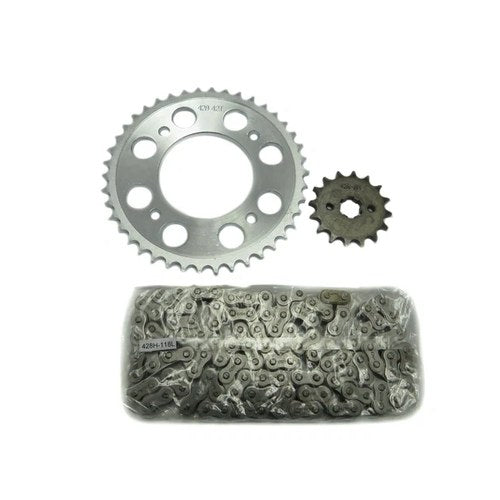 Chain and Sprocket Set kit For Honda CBF125 2009-2016 Front & Rear
