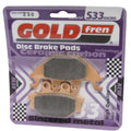 Goldfren S33 Brake Pads Rear For Yamaha YZF-R125 Radical Mount Non ABS 2014-2016