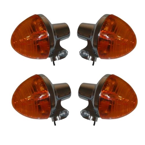 Indicators Set of 4 Front & Rear For Honda SS 50 ZK Drum Brake 1975-1976