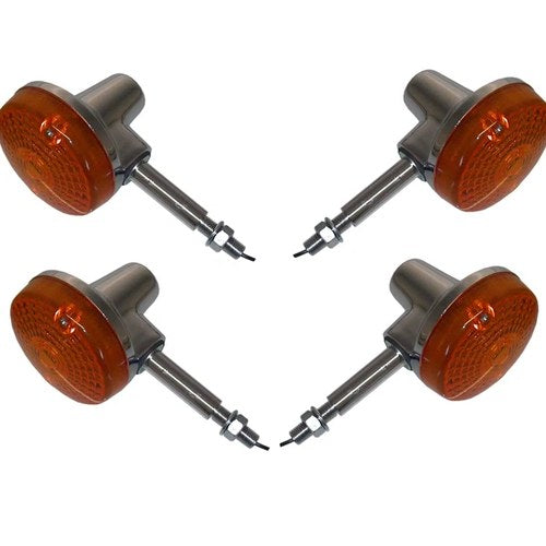 Turn Signals Complete Set of 4 Front & Rear For Suzuki ZR 50 KE X1 1979-1981