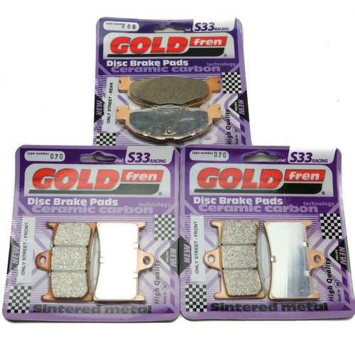Goldfren S33 Brake Pads Front & Rear For Yamaha XP 500 T-Max ABS s 2008-2011