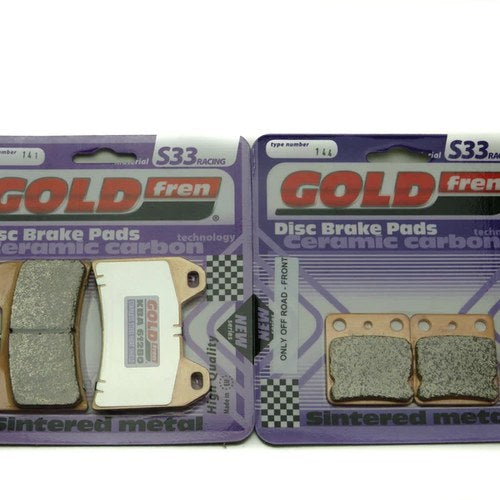Goldfren S33 Brake Pads Front & Rear For Sachs / Sfm Xtc 125 2008