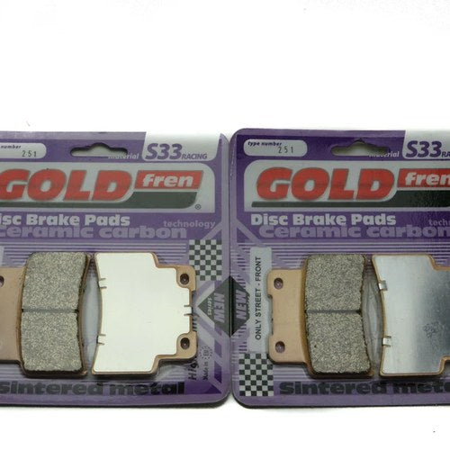 Goldfren S33 Brake Pads Front For Kymco Xciting 400i 2012-2018