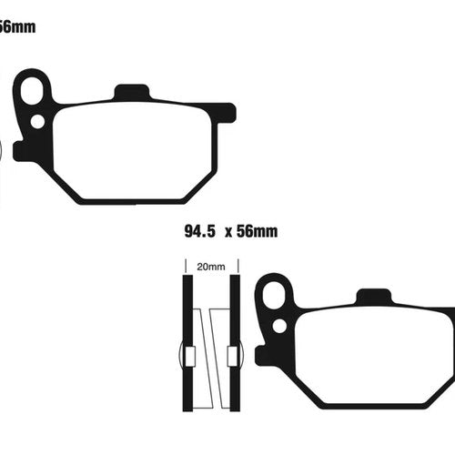 Ebc Brake Pads Front Set For Yamaha XS 250 SE/SF 1979