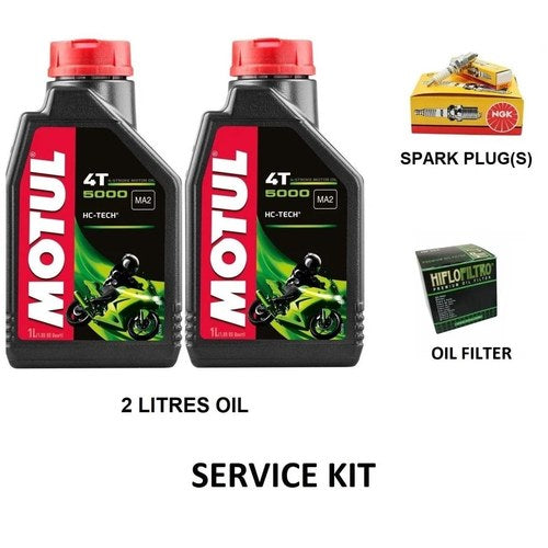 Service Kit For Daelim SN 125 Fi B-Bone 2012-2016 (Oil,Spark Plug & Oil Filter)
