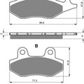 Goldfren Brake Pads Front For Lexmoto Matador 125 Efi ZS125T-40-E4 2013-2017