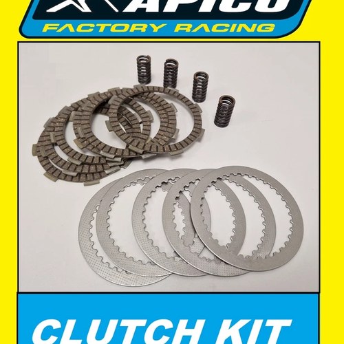 Apico Clutch Kit steel, clutch plate & spring kit for Honda CR250R 83-89
