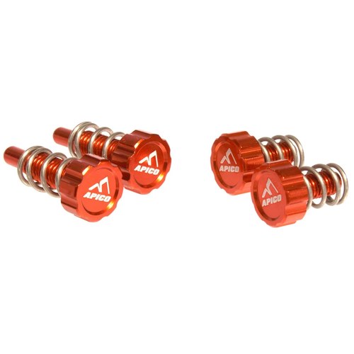 Apico Lever Adjuster Set Brake & Clutch For Montesa Orange