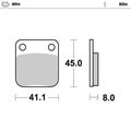 Moto Master Front Brake pads Nitro For Suzuki TS 250 X 1985-1989