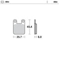 Moto Master Front Brake pads Nitro For Beta Alp 250 1992-2003