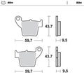 Moto Master Nitro Rear Brake Pads For Honda Crf 450 L 2019-2020