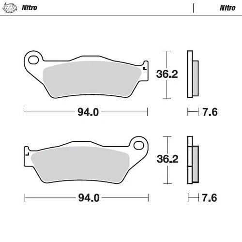 Moto Master Front Brake pads Nitro For Ccm MX 450 2008-2010