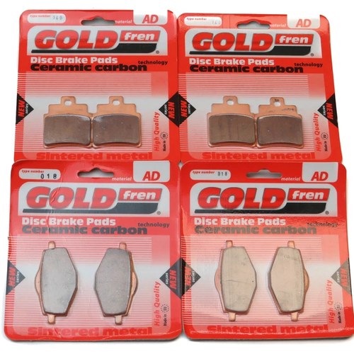 Brake Pads Front & Rear For Gilera Oregon 250 Quad 2007