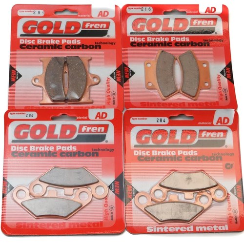 Brake Pads Front & Rear For Quadzilla QZ 500 E/ES 4x4 2009-2011