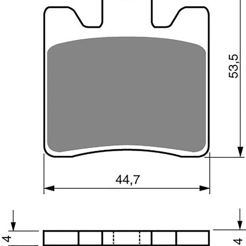 Brake Pads Front & Rear For Yamaha XV 1900 A Midnight Star 2011-2013
