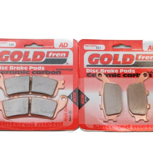 Brake Pads Front & Rear For Kawasaki EN650 Vulcan S ABS 2015-2019